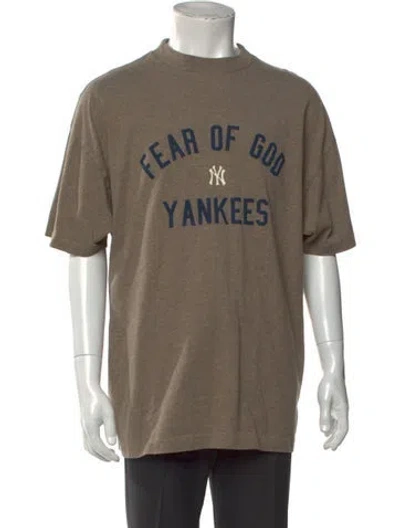 Pre-owned Essentials Graphic Print Crew Neck T-shirt In Neutral