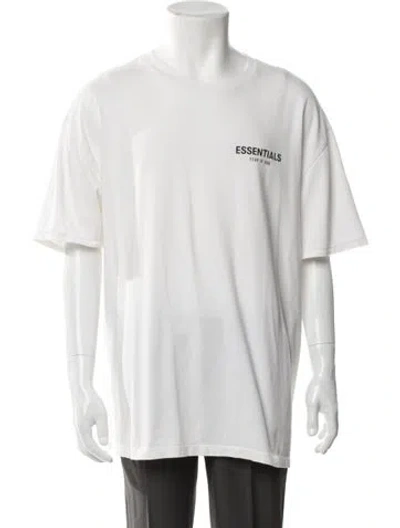 Pre-owned Essentials Graphic Print Crew Neck T-shirt In Neutral