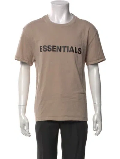 Pre-owned Essentials Graphic Print Crew Neck T-shirt In Neutral