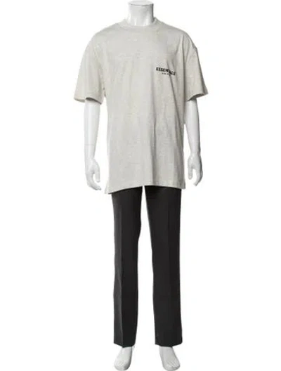 Pre-owned Essentials Graphic Print Crew Neck T-shirt In Neutrals