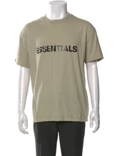 Pre-owned Essentials Graphic Print Crew Neck T-shirt In Neutrals