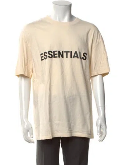 Pre-owned Essentials Graphic Print Crew Neck T-shirt In Neutrals