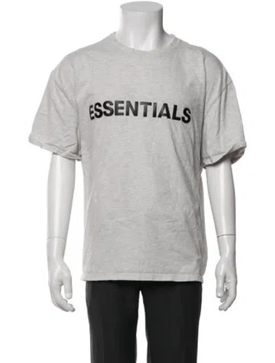 Pre-owned Essentials Graphic Print Crew Neck T-shirt In Neutrals