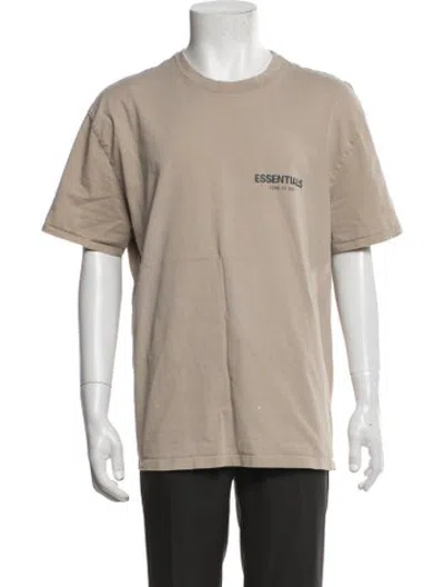 Pre-owned Essentials Graphic Print Crew Neck T-shirt In Neutrals