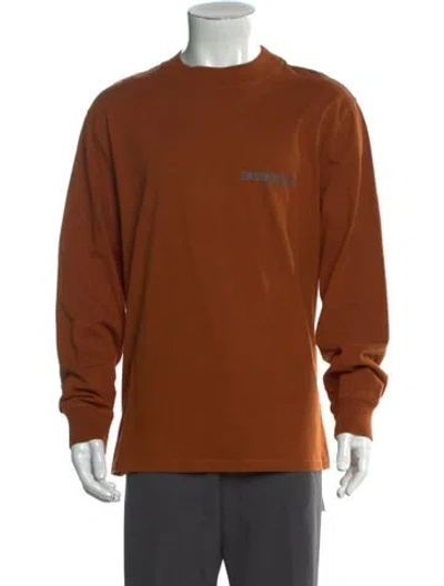 Pre-owned Essentials Graphic Print Crew Neck T-shirt In Orange