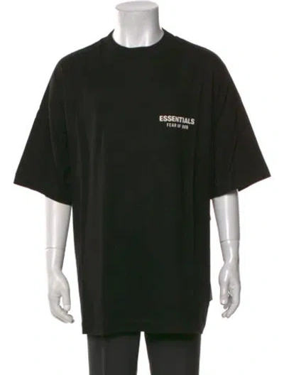 Pre-owned Essentials Graphic Print Crew Neck T-shirt W/ Tags In Black
