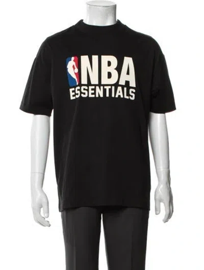 Pre-owned Essentials Graphic Print Crew Neck T-shirt W/ Tags In Black