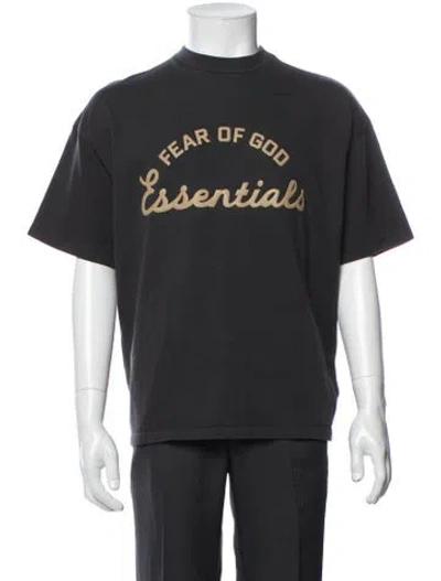 Pre-owned Essentials Graphic Print Crew Neck T-shirt W/ Tags In Black