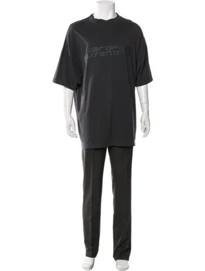 Pre-owned Essentials Graphic Print Crew Neck T-shirt W/ Tags In Black