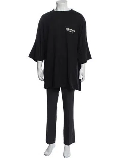 Pre-owned Essentials Graphic Print Crew Neck T-shirt W/ Tags In Black