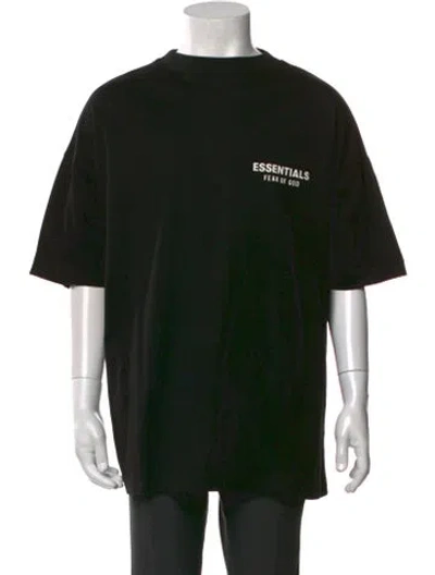 Pre-owned Essentials Graphic Print Crew Neck T-shirt W/ Tags In Black/white