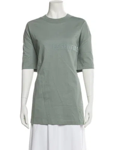 Pre-owned Essentials Graphic Print Crew Neck T-shirt W/ Tags In Blue