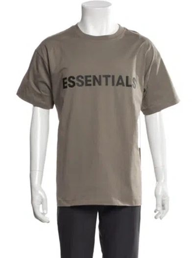 Pre-owned Essentials Graphic Print Crew Neck T-shirt W/ Tags In Brown