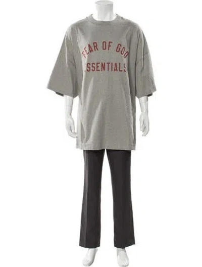 Pre-owned Essentials Graphic Print Crew Neck T-shirt W/ Tags In Gray