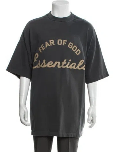 Pre-owned Essentials Graphic Print Crew Neck T-shirt W/ Tags In Gray