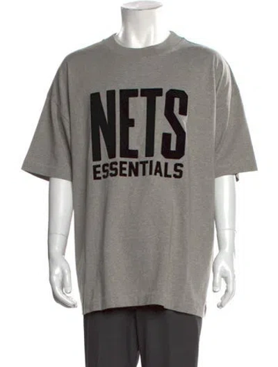 Pre-owned Essentials Graphic Print Crew Neck T-shirt W/ Tags In Gray