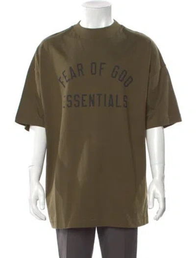 Pre-owned Essentials Graphic Print Crew Neck T-shirt W/ Tags In Green