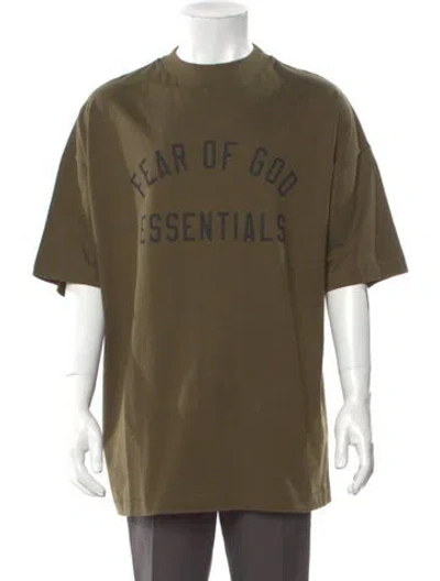 Pre-owned Essentials Graphic Print Crew Neck T-shirt W/ Tags In Green