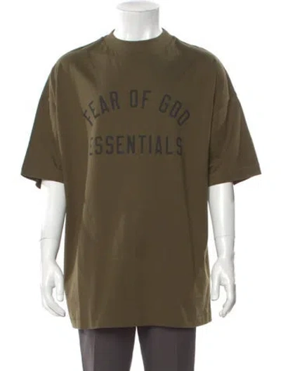 Pre-owned Essentials Graphic Print Crew Neck T-shirt W/ Tags In Green