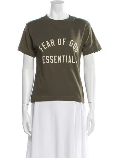 Pre-owned Essentials Graphic Print Crew Neck T-shirt W/ Tags In Green