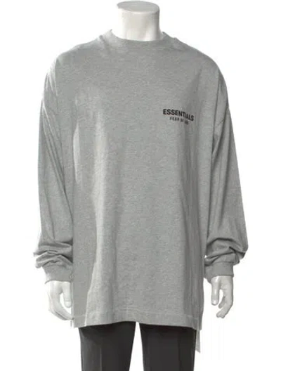 Pre-owned Essentials Graphic Print Crew Neck T-shirt W/ Tags In Grey