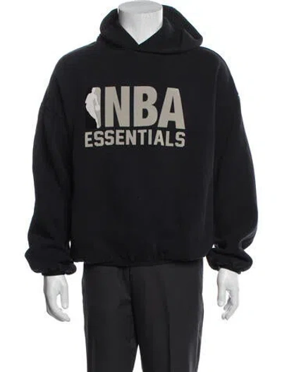 Pre-owned Essentials Graphic Print Jacket In Black