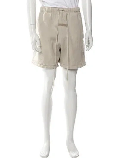 Pre-owned Essentials Graphic Print Jogger Shorts In Gray