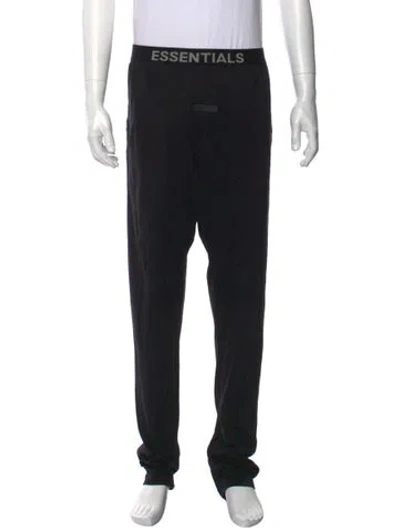 Pre-owned Essentials Graphic Print Joggers In Black