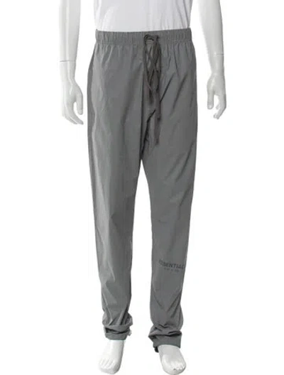 Pre-owned Essentials Graphic Print Joggers In Gray