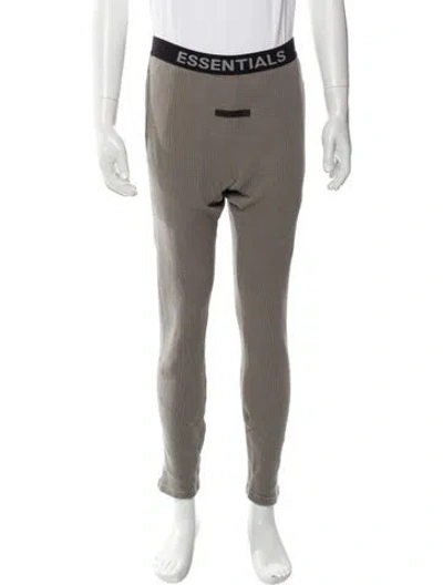 Pre-owned Essentials Graphic Print Joggers In Gray
