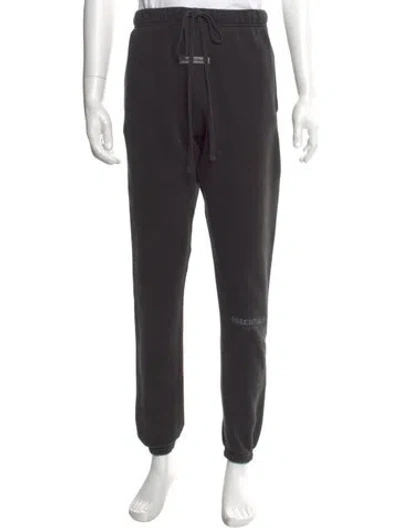 Pre-owned Essentials Graphic Print Joggers In Gray