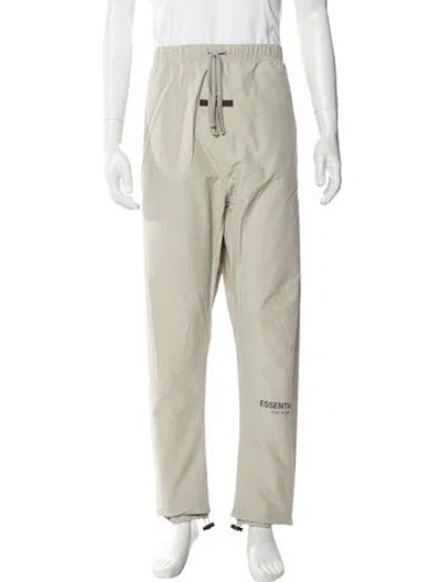 Pre-owned Essentials Graphic Print Joggers In Green