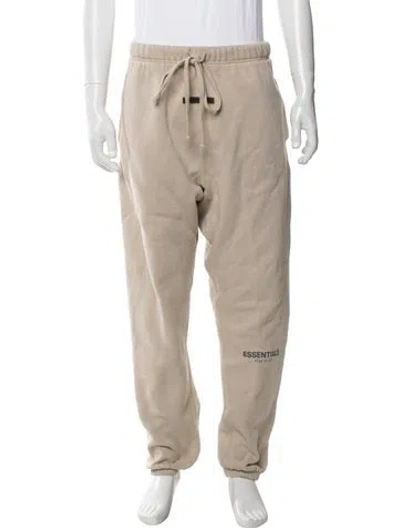 Pre-owned Essentials Graphic Print Joggers In Neutral