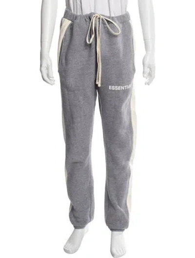 Pre-owned Essentials Graphic Print Lounge Bottoms In Gray