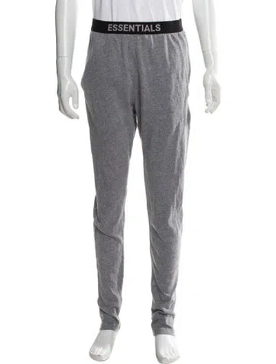 Pre-owned Essentials Graphic Print Lounge Bottoms In Gray