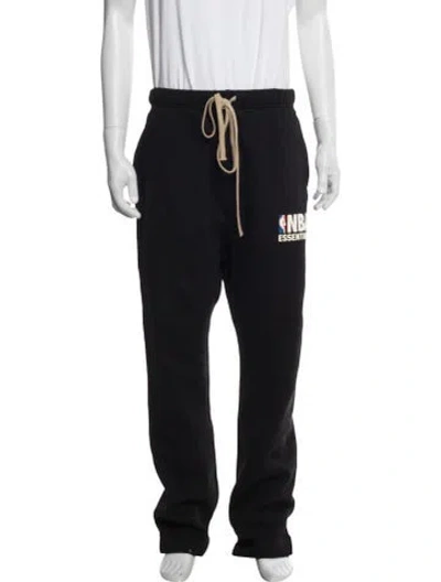 Pre-owned Essentials Graphic Print Lounge Bottoms W/ Tags In Black