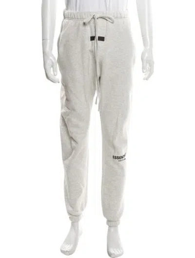 Pre-owned Essentials Graphic Print Lounge Bottoms In White