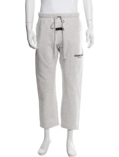 Pre-owned Essentials Graphic Print Lounge Bottoms In White