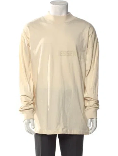 Pre-owned Essentials Graphic Print Mock Neck T-shirt W/ Tags In Neutral