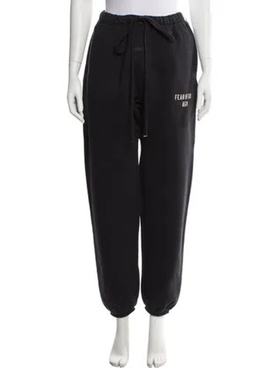 Pre-owned Essentials Graphic Print Sweatpants In Black