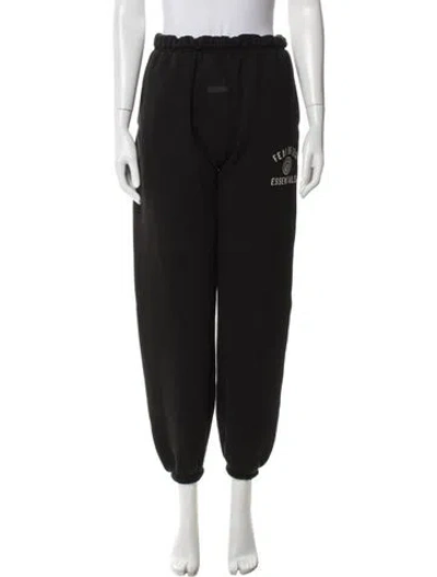Pre-owned Essentials Graphic Print Sweatpants In Black