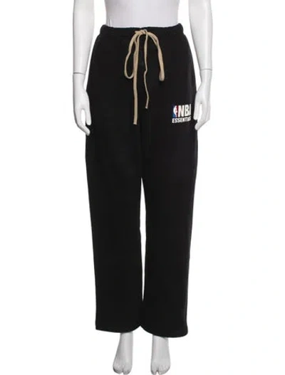 Pre-owned Essentials Graphic Print Sweatpants In Black