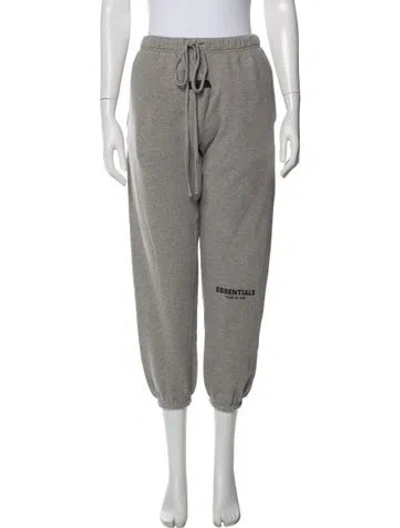 Pre-owned Essentials Graphic Print Sweatpants In Gray