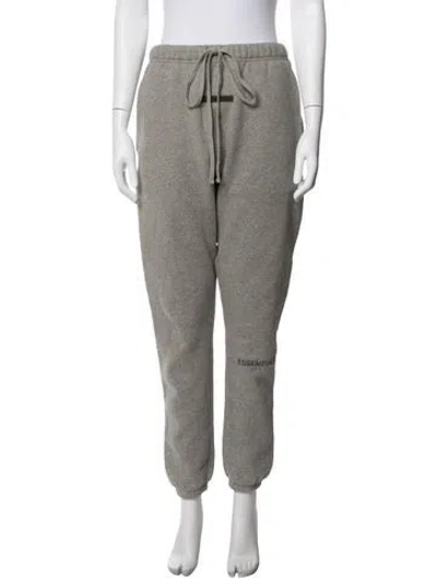 Pre-owned Essentials Graphic Print Sweatpants In Grey