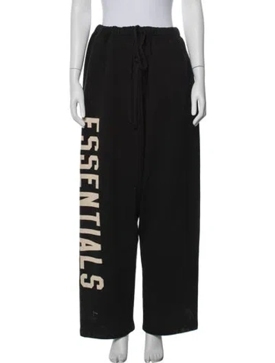 Pre-owned Essentials Graphic Print Sweatpants W/ Tags In Black