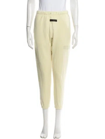 Pre-owned Essentials Graphic Print Sweatpants In Yellow