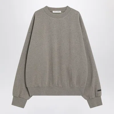 ESSENTIALS FEAR OF GOD ESSENTIALS GREY BRUSHED COTTON SWEATSHIRT