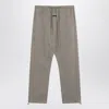 Essentials Fleece Logo Track Pants In Gray
