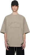 Essentials Gray Bonded T-shirt In Heather Grey