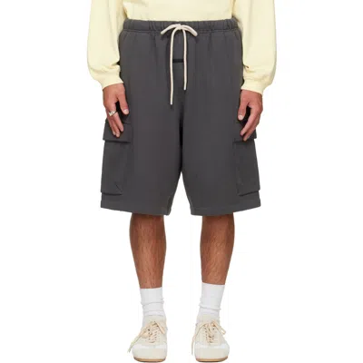 Essentials Gray Cargo Basketball Shorts